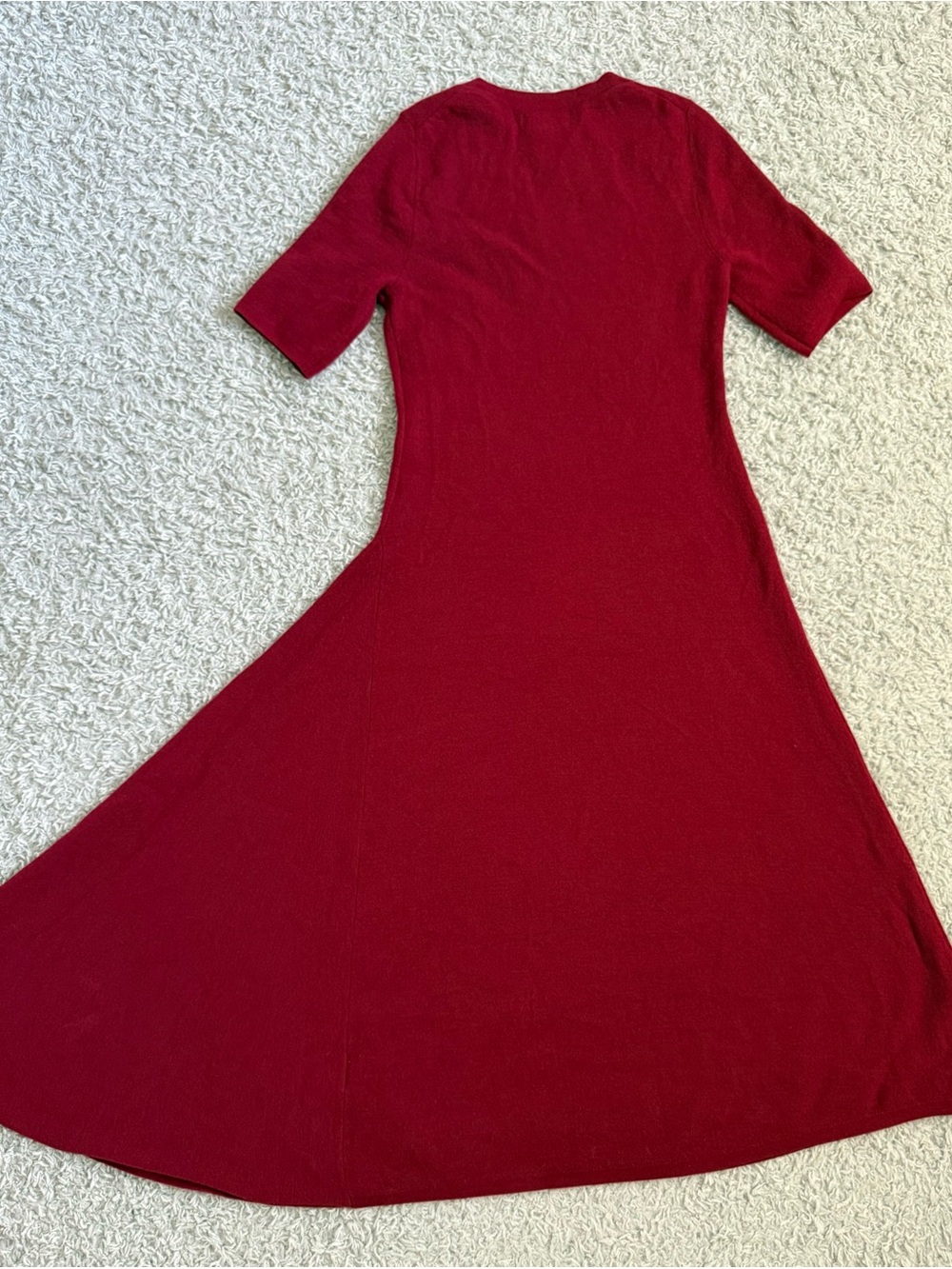 Banana Republic Natales Wool Sweater Dress, Burgundy Size S - Picture 9 of 12